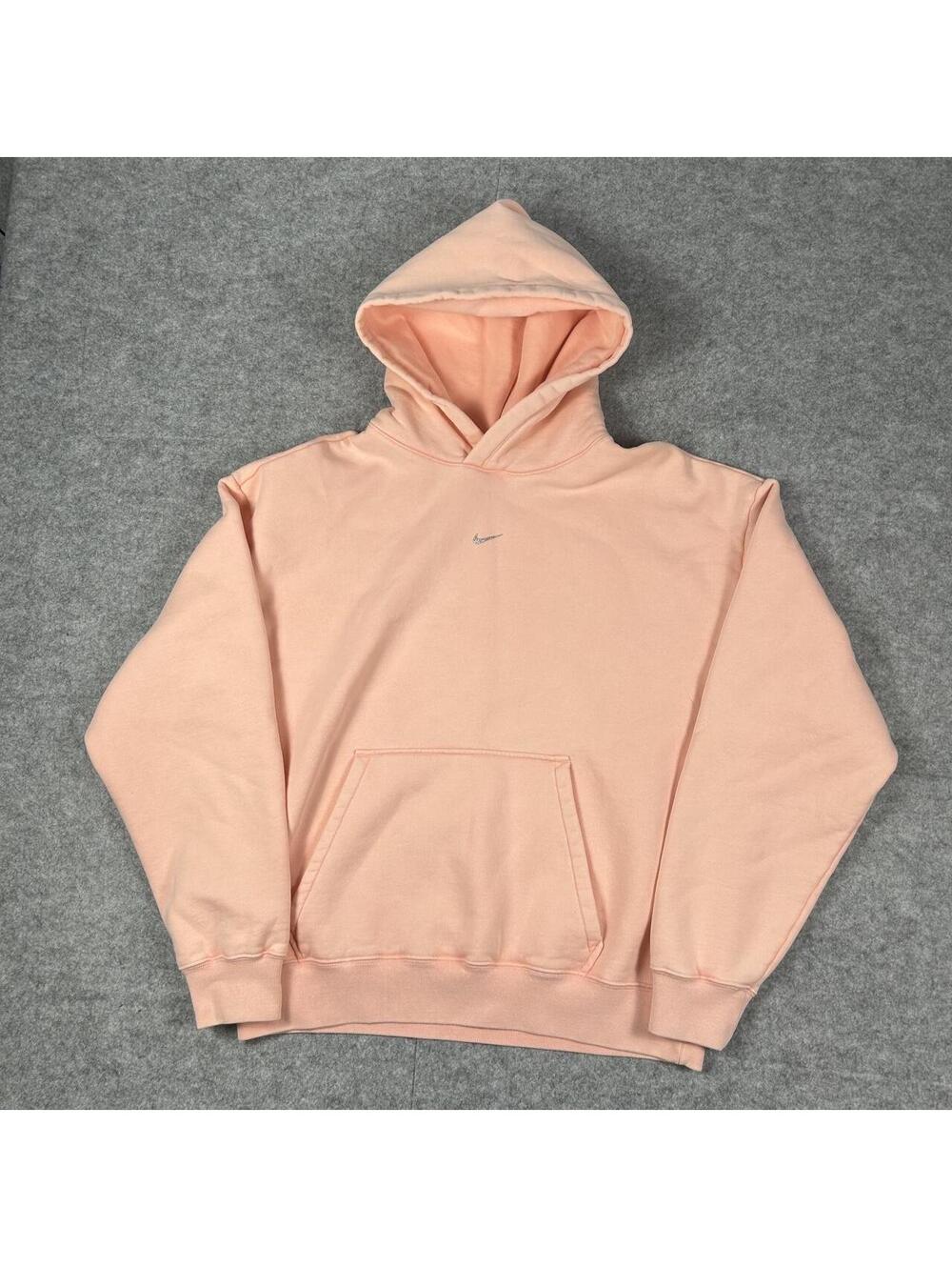 Women’s Pink Nike Center Swoosh Hoodie Y2K Size Medium